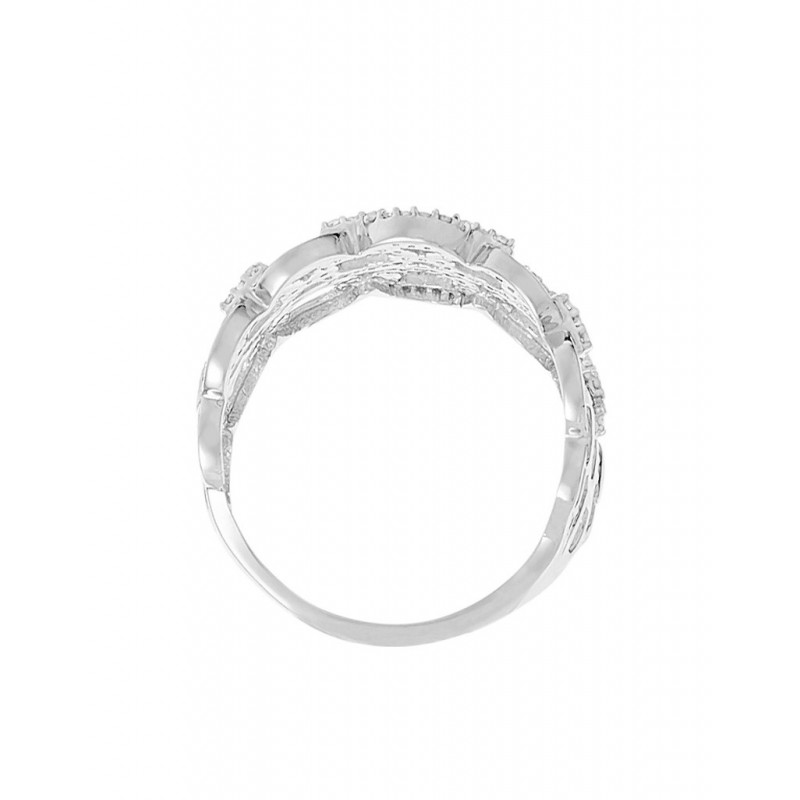Bague Grennelle Or Blanc Diamant 0,2ct