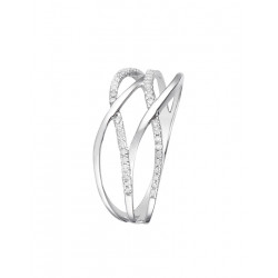 Bague Chamade Or Blanc Diamant 0,21ct