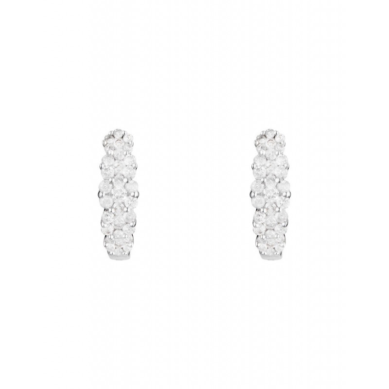 Boucles d'oreilles Merveilles de Lumières Or Blanc Diamant 0,5ct