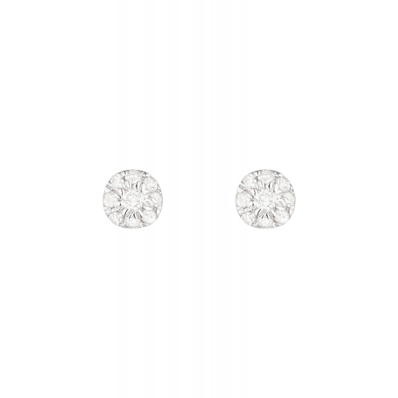 Boucles d'oreilles "Idylle" Diamants 0,07/18