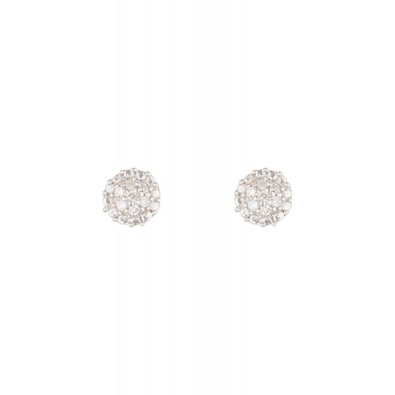 Boucles d'oreilles "Round Stud" Diamants 0,02/14