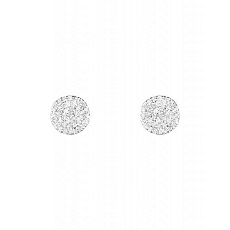Boucles d'oreilles Heavenly Or Blanc Diamant 0,15ct